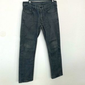 Men’s Straight Fit Dark Gray Levi Strauss 514 Jeans